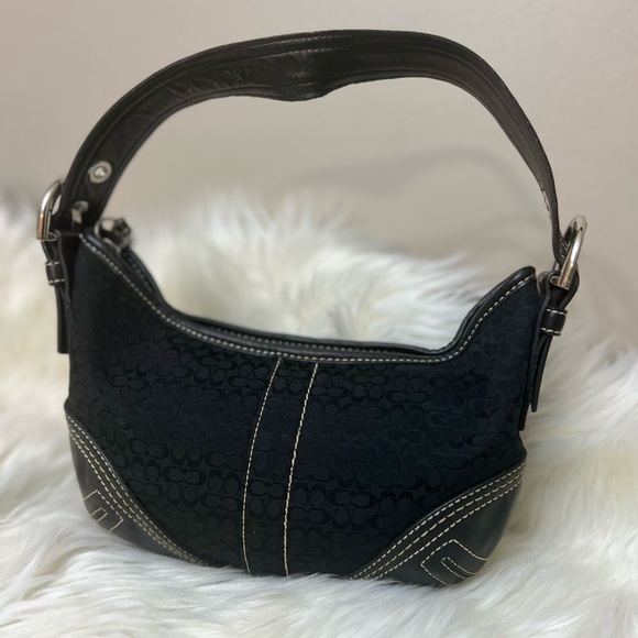 Vintage Coach Signature Logo Shoulder Bag, #2154 - Picture 5 of 13